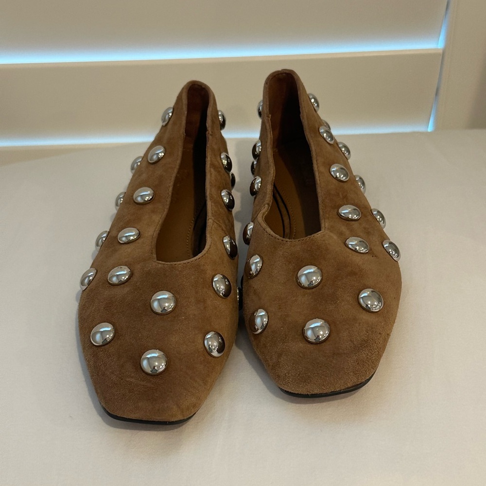 Madewell Suede Studded Flats